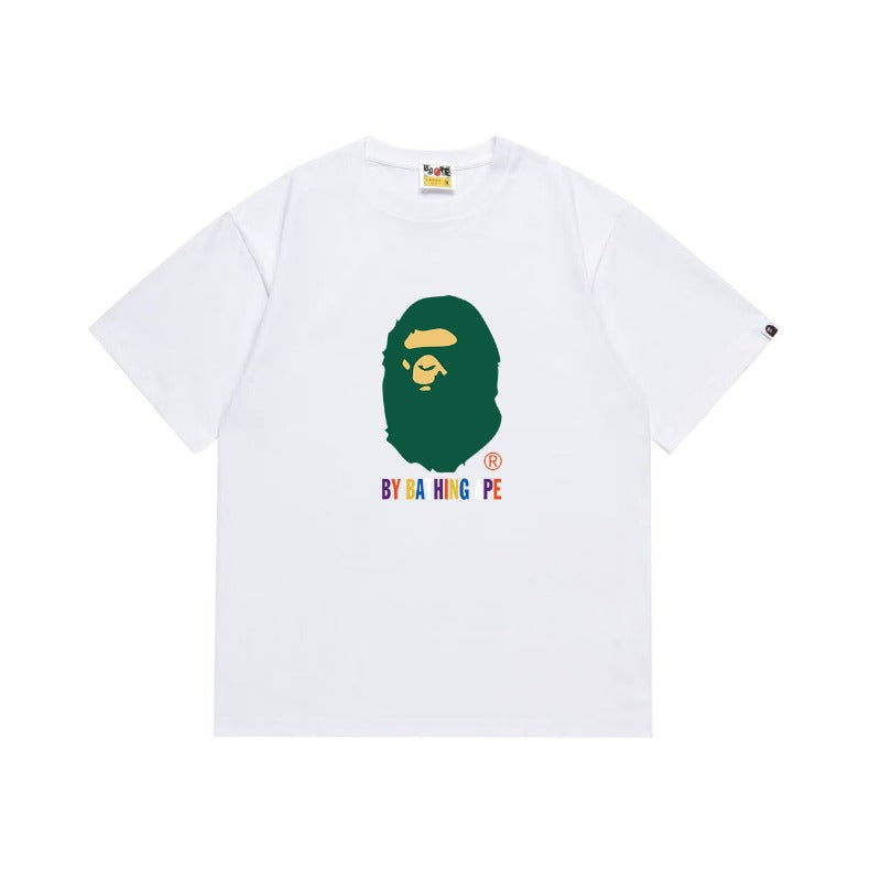 Bathing Shark and ape head print T Shirts NextBlock