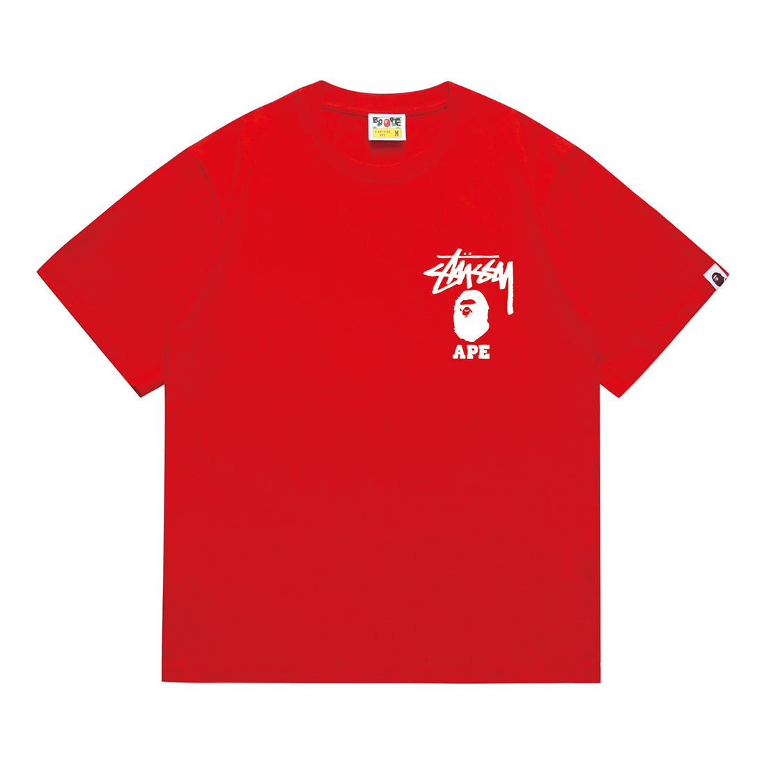 Bathing Shark and ape head print T-Shirt NextBlock