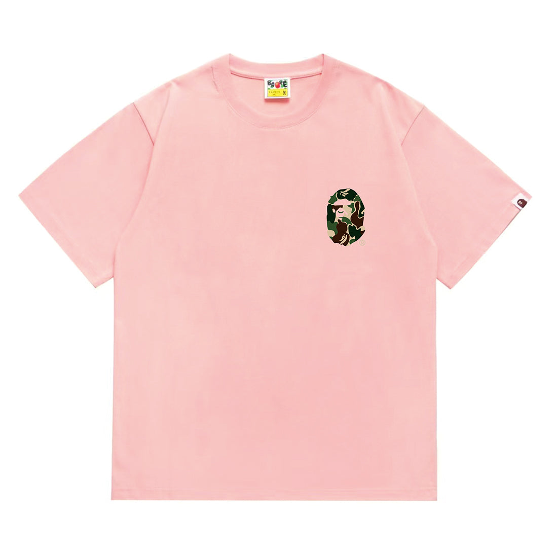 Bathing Shark and ape head print T-Shirt NextBlock