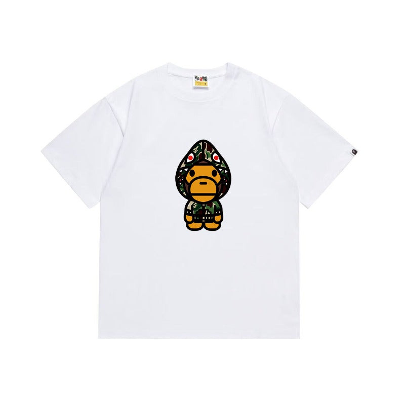 Bathing Shark and ape head print T Shirts NextBlock