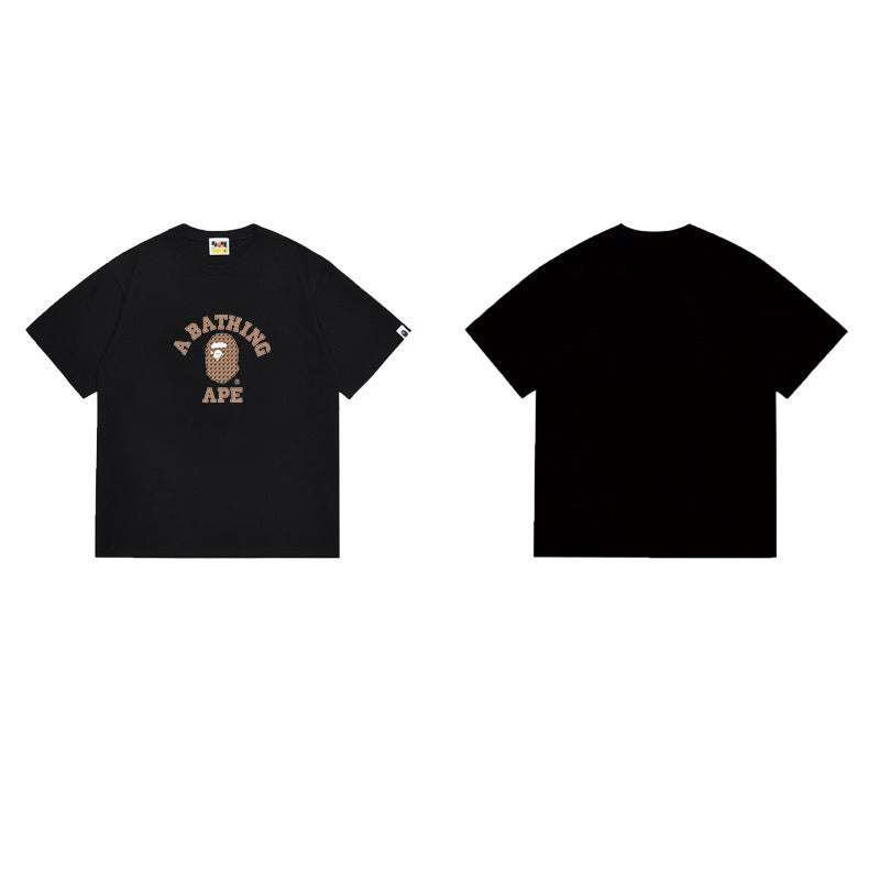 Bathing Shark and ape head print T Shirts NextBlock