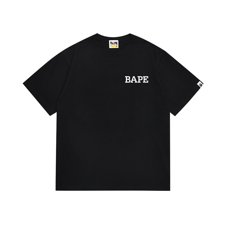 Bathing Shark and ape head print T Shirt NextBlock