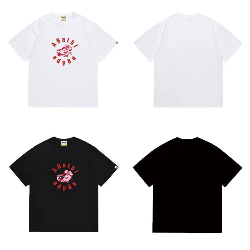 Bathing Shark and ape head print T Shirts NextBlock