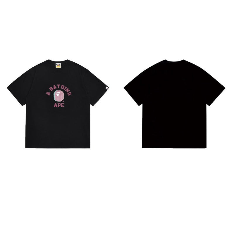 Bathing Shark and ape head print T Shirts NextBlock