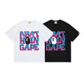 Bathing Shark and ape head print T Shirt NextBlock