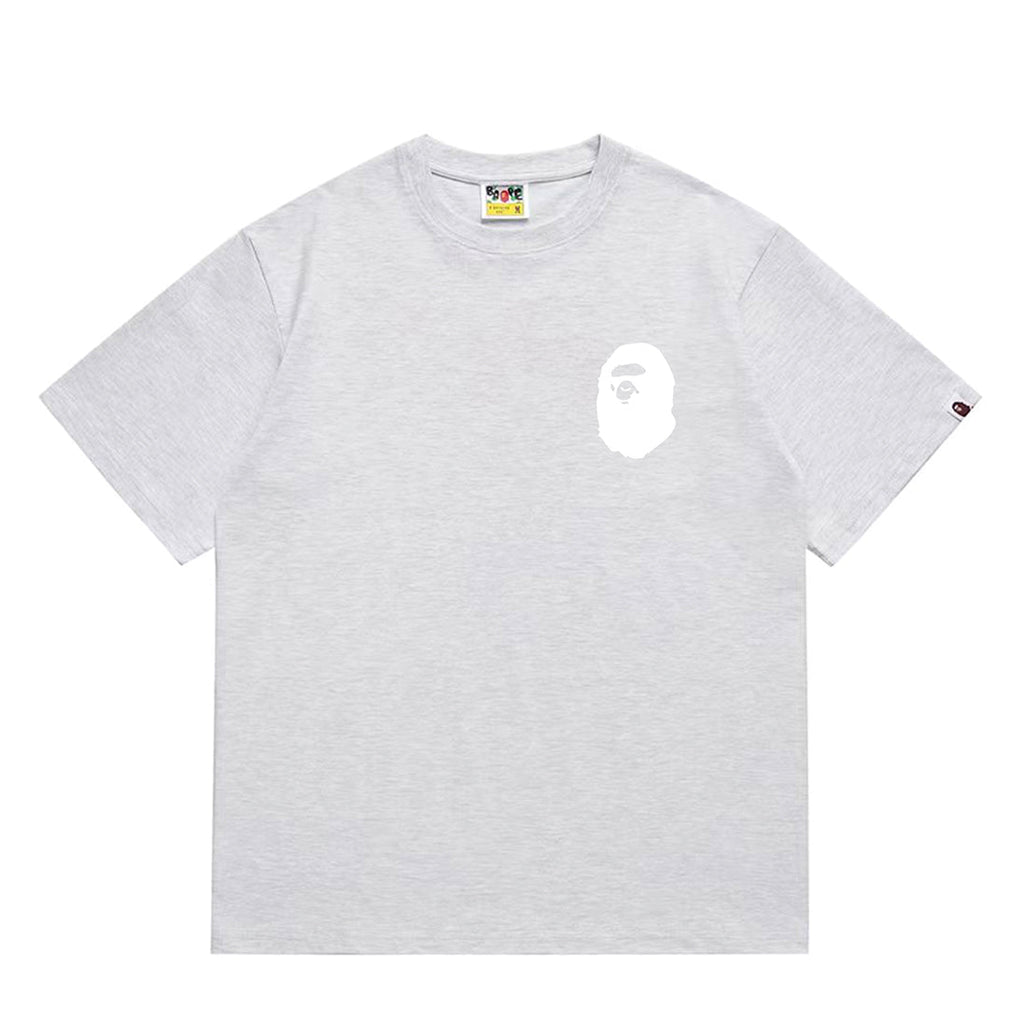 Bathing Shark and ape head print T-Shirt NextBlock