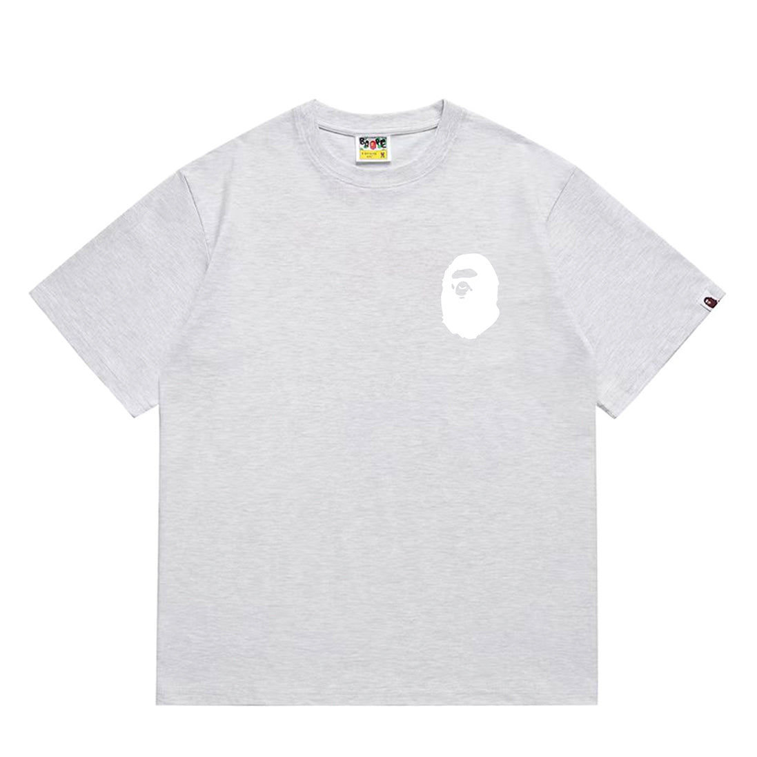 Bathing Shark and ape head print T-Shirt NextBlock