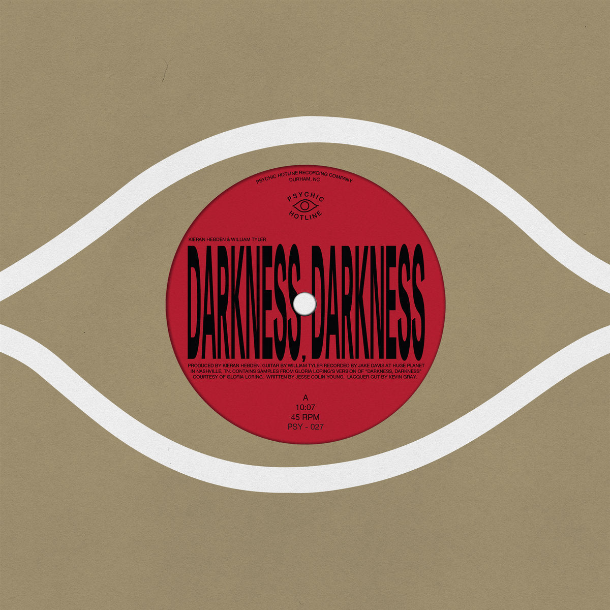 Kieron Hebden (Four Tet) & William Tyler - Darkness Darkness/No Services (12")