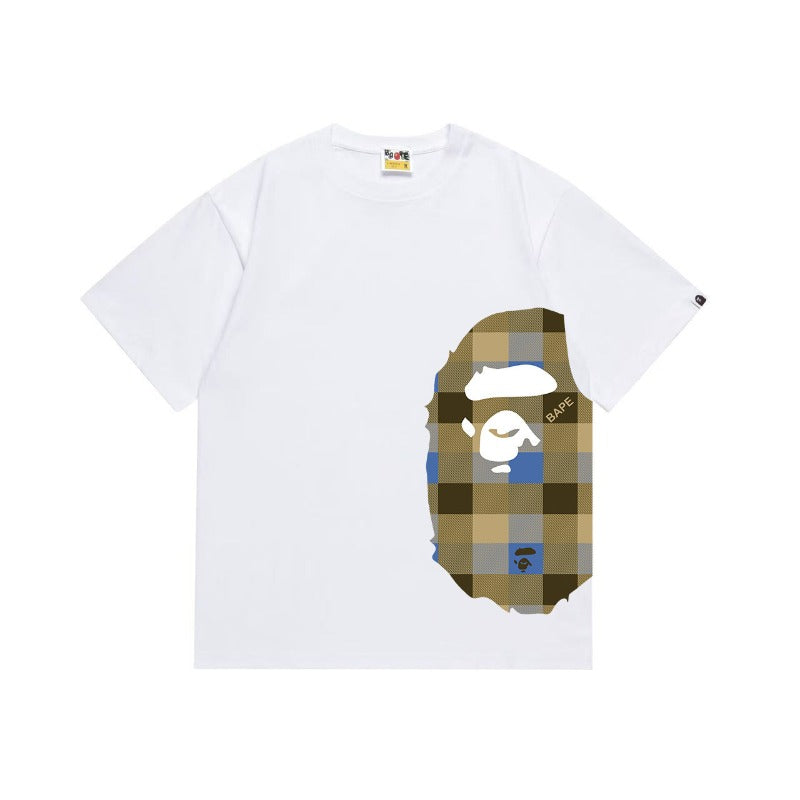 Bathing Shark and ape head print T Shirts NextBlock