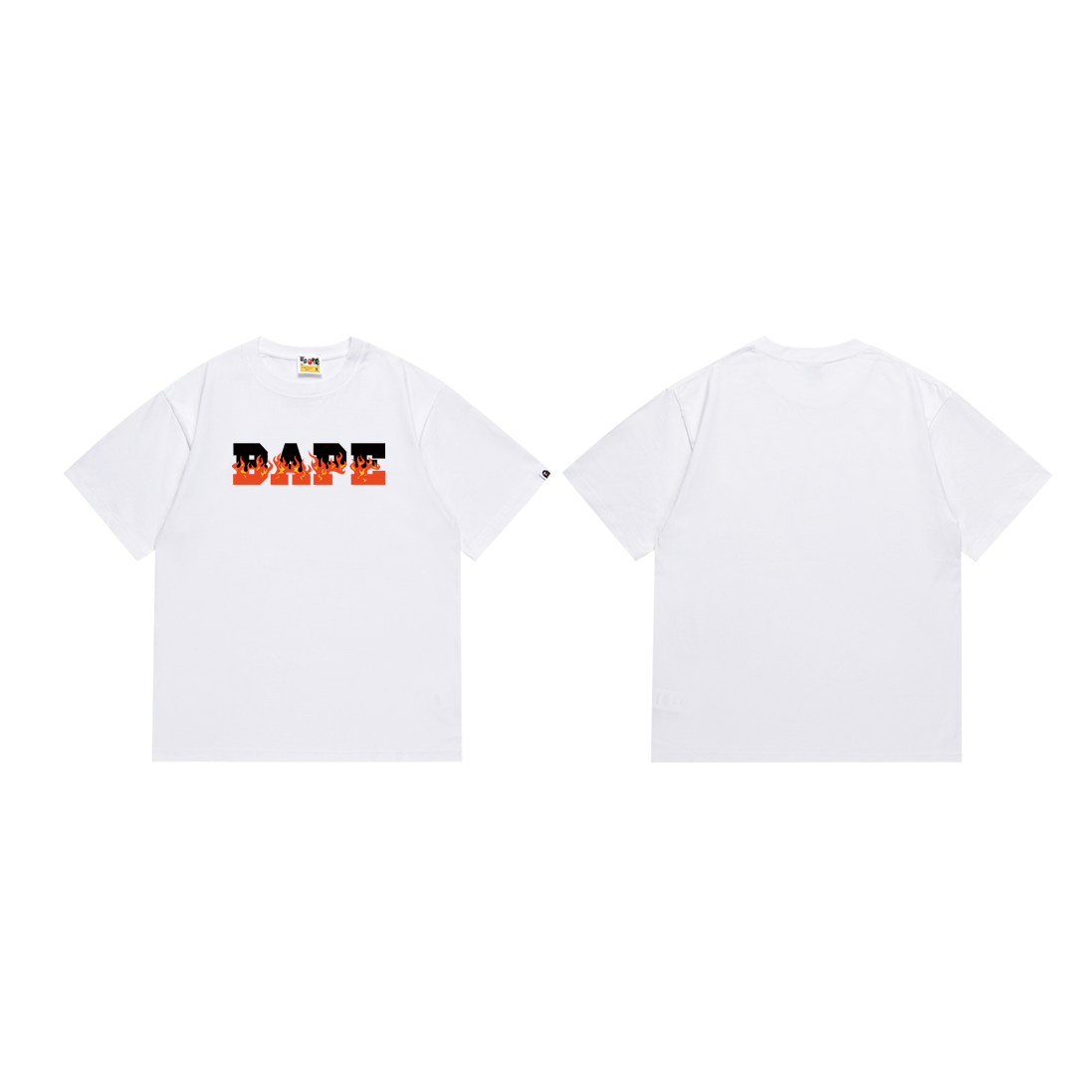 Bathing Shark and ape head print T-Shirt NextBlock