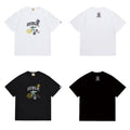 Bathing Shark and ape head print T Shirts NextBlock