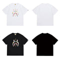 Bathing Shark and ape head print T Shirts NextBlock