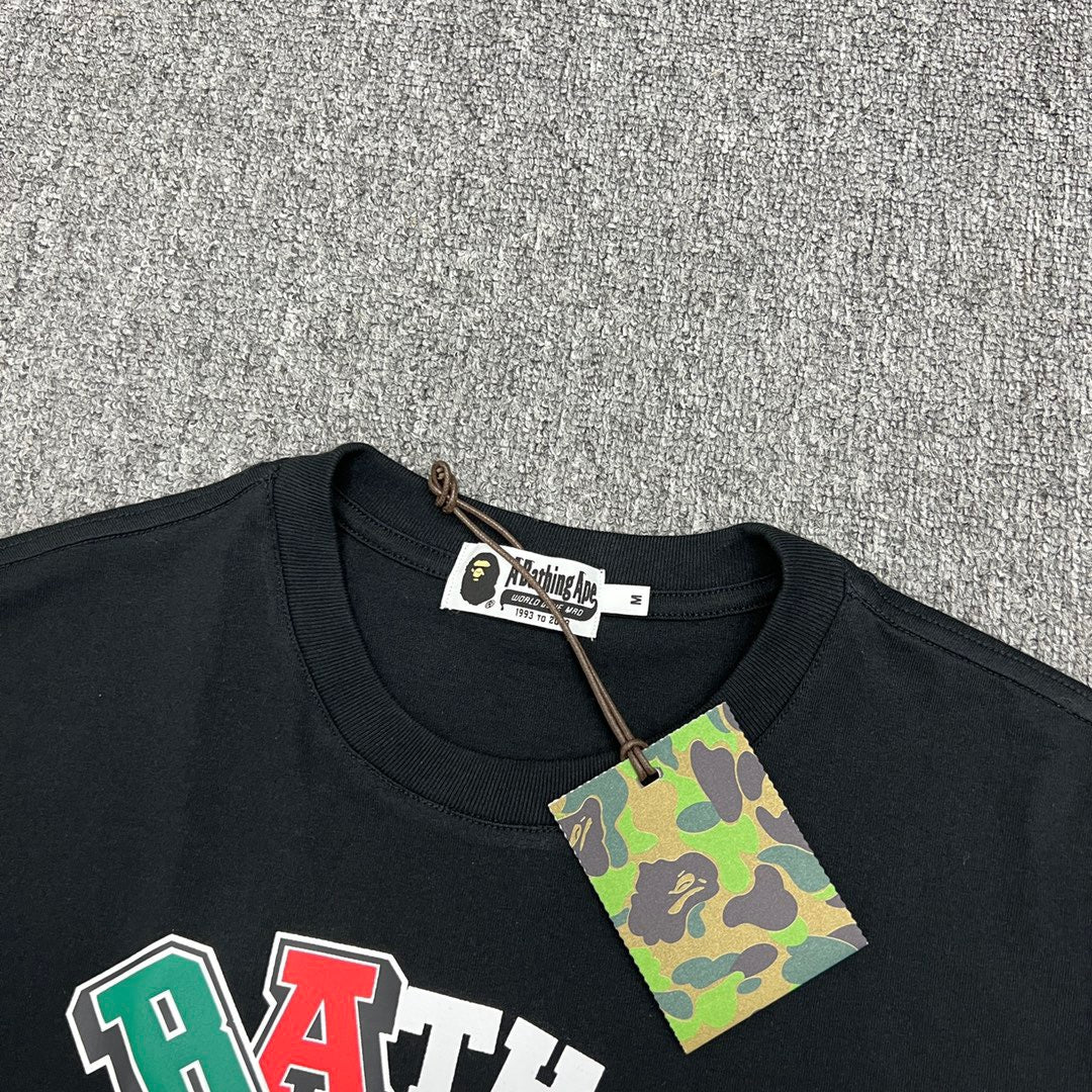 Bathing Shark and ape head print T-Shirt NextBlock