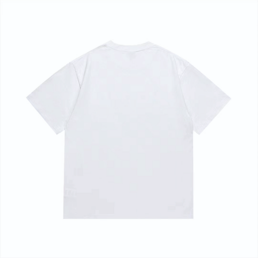 Bathing Shark and ape head print T-Shirt NextBlock
