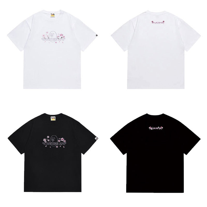 Bathing Shark and ape head print T Shirts NextBlock