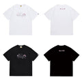 Bathing Shark and ape head print T Shirts NextBlock