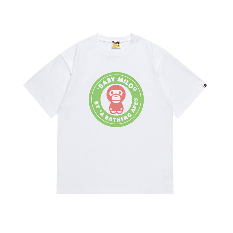 Bathing Shark and ape head print T Shirt NextBlock