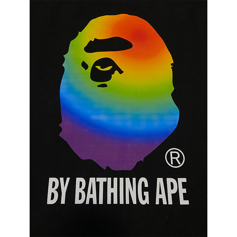 Bathing Shark and ape head print T Shirt NextBlock
