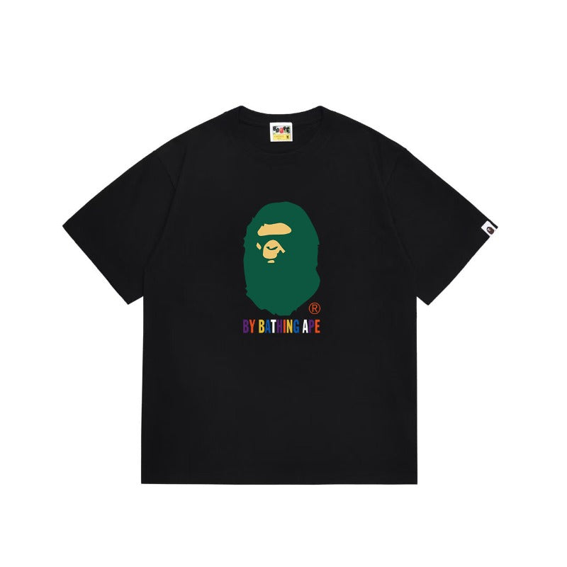 Bathing Shark and ape head print T Shirts NextBlock