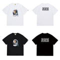 Bathing Shark and ape head print T Shirts NextBlock