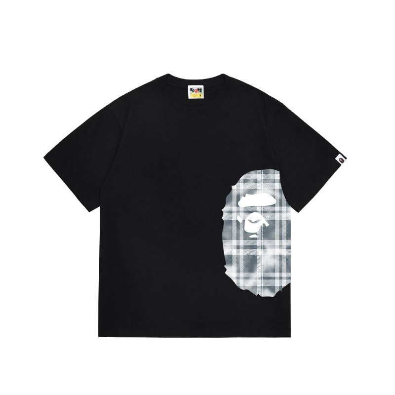 Bathing Shark and ape head print T Shirts NextBlock