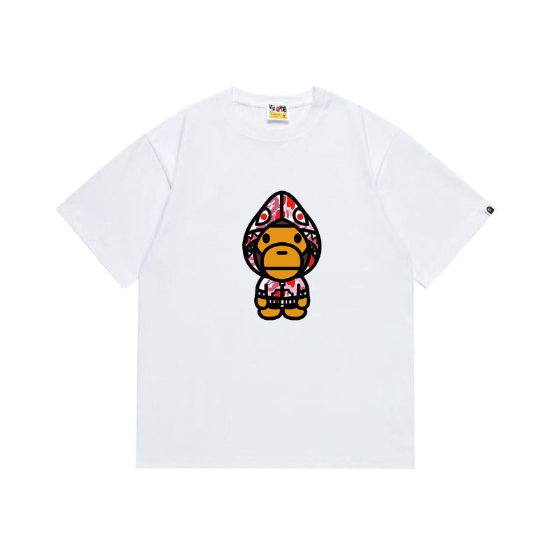 Bathing Shark and ape head print T Shirts NextBlock
