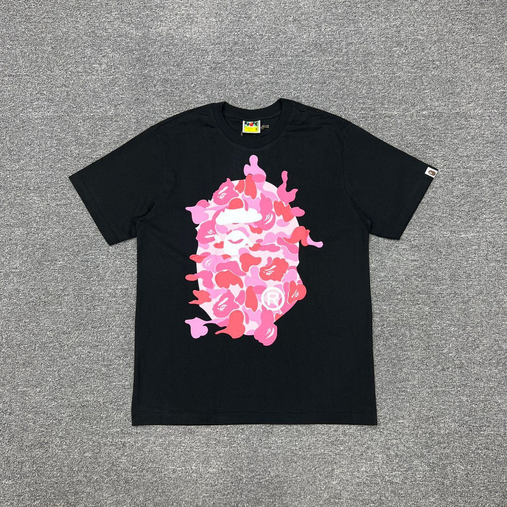 Bathing Shark and ape head print T-Shirt NextBlock