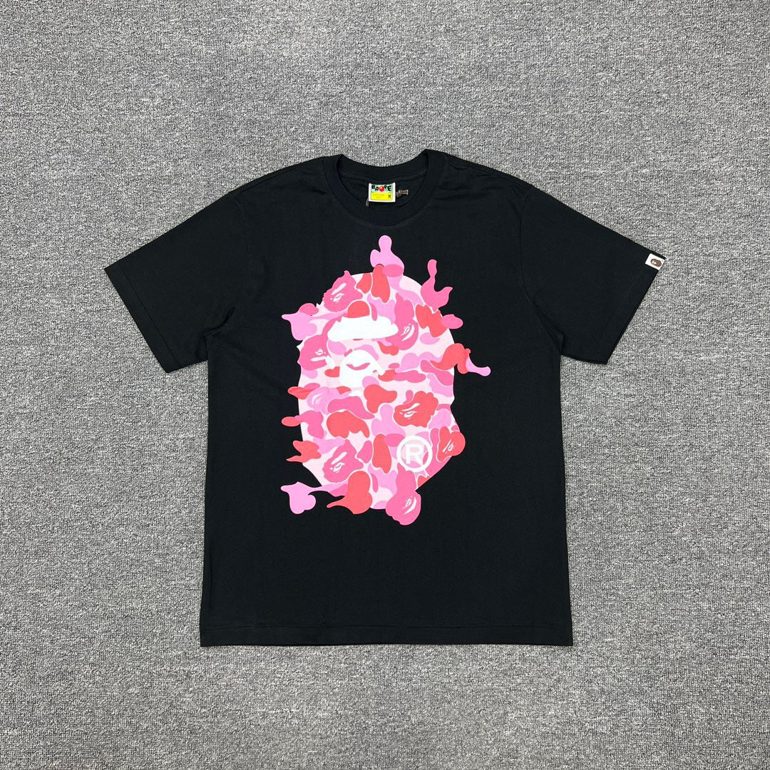 Bathing Shark and ape head print T-Shirt NextBlock