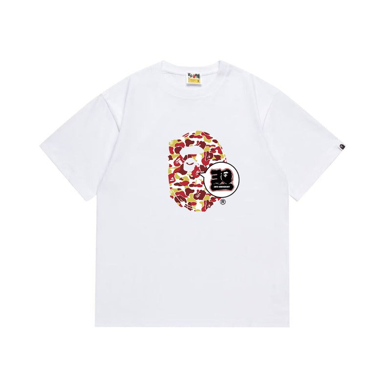 Bathing Shark and ape head print T Shirts NextBlock