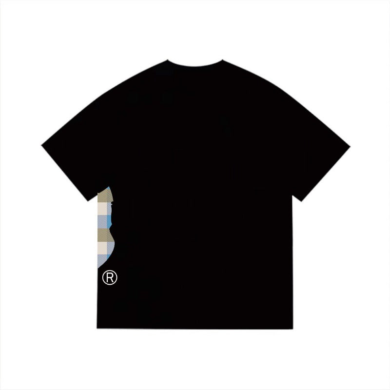 Bathing Shark and ape head print T Shirts NextBlock