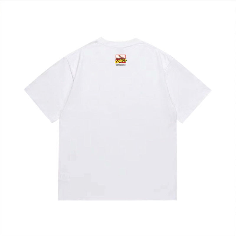 Bathing Shark and ape head print T Shirts NextBlock