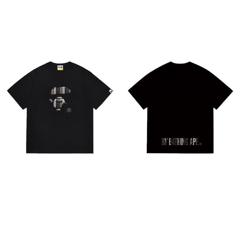 Bathing Shark and ape head print T Shirts NextBlock