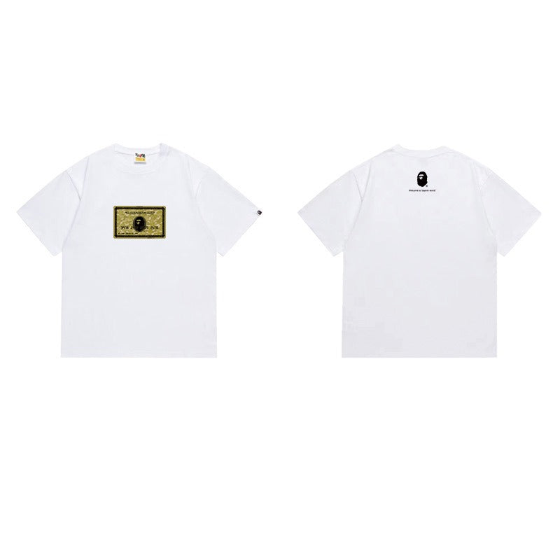Bathing Shark and ape head print T Shirts NextBlock