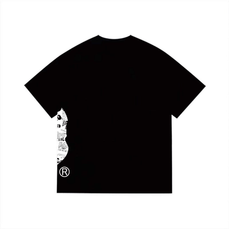 Bathing Shark and ape head print T Shirts NextBlock