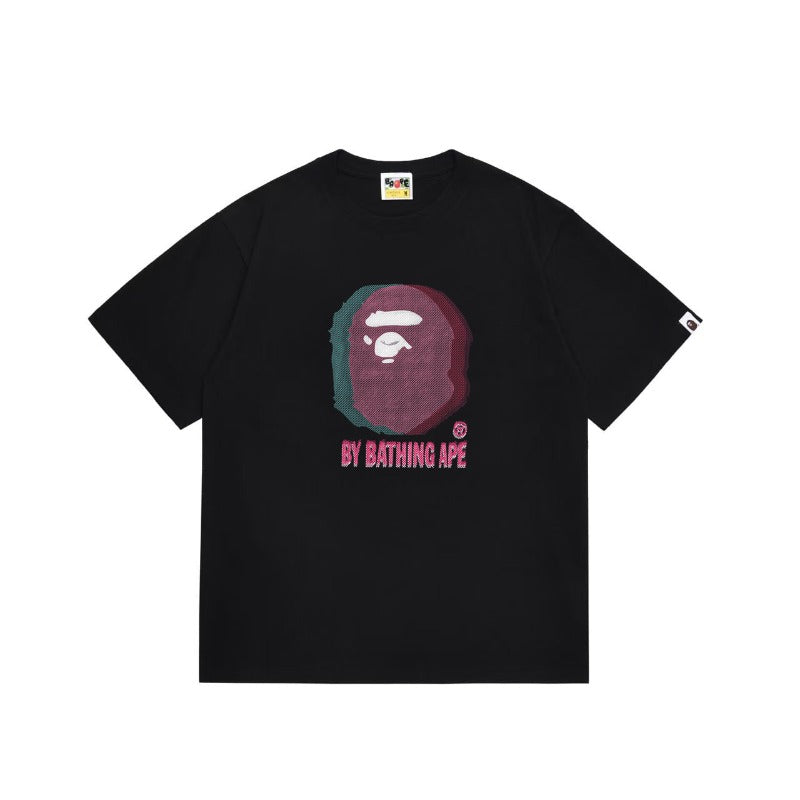 Bathing Shark and ape head print T Shirts NextBlock