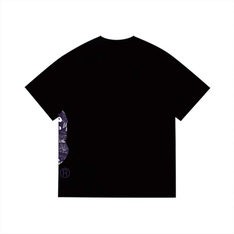 Bathing Shark and ape head print T Shirts NextBlock