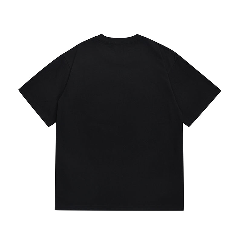 Bathing Shark and ape head print T Shirt NextBlock