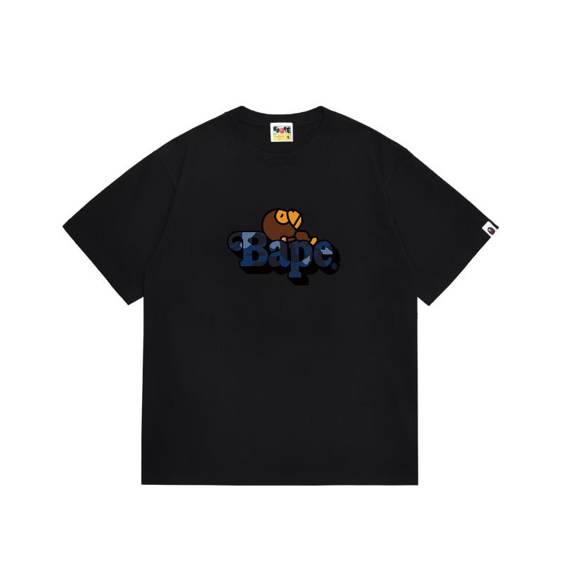 Bathing Shark and ape head print T Shirts NextBlock