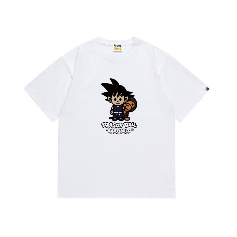 Bathing Shark and ape head print T Shirts NextBlock