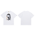 Bathing Shark and ape head print T-Shirt NextBlock