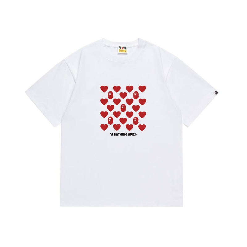Bathing Shark and ape head print T Shirts NextBlock