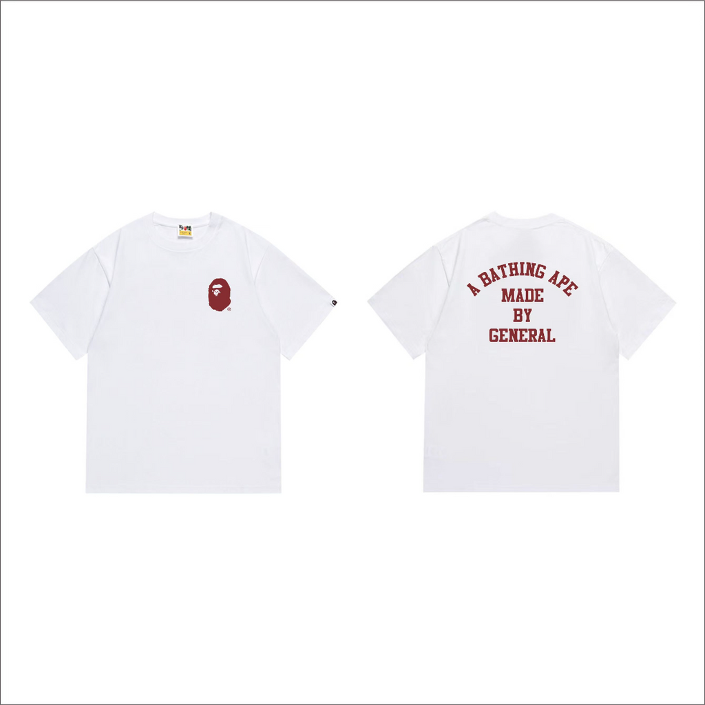Bathing Shark and ape head print T-Shirt NextBlock