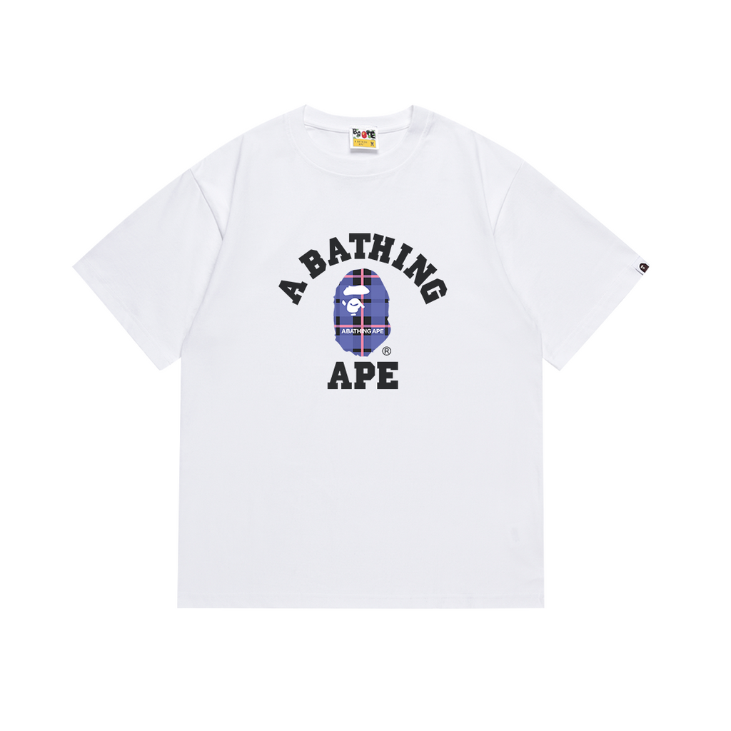 Bathing Shark and ape head print T-Shirt NextBlock