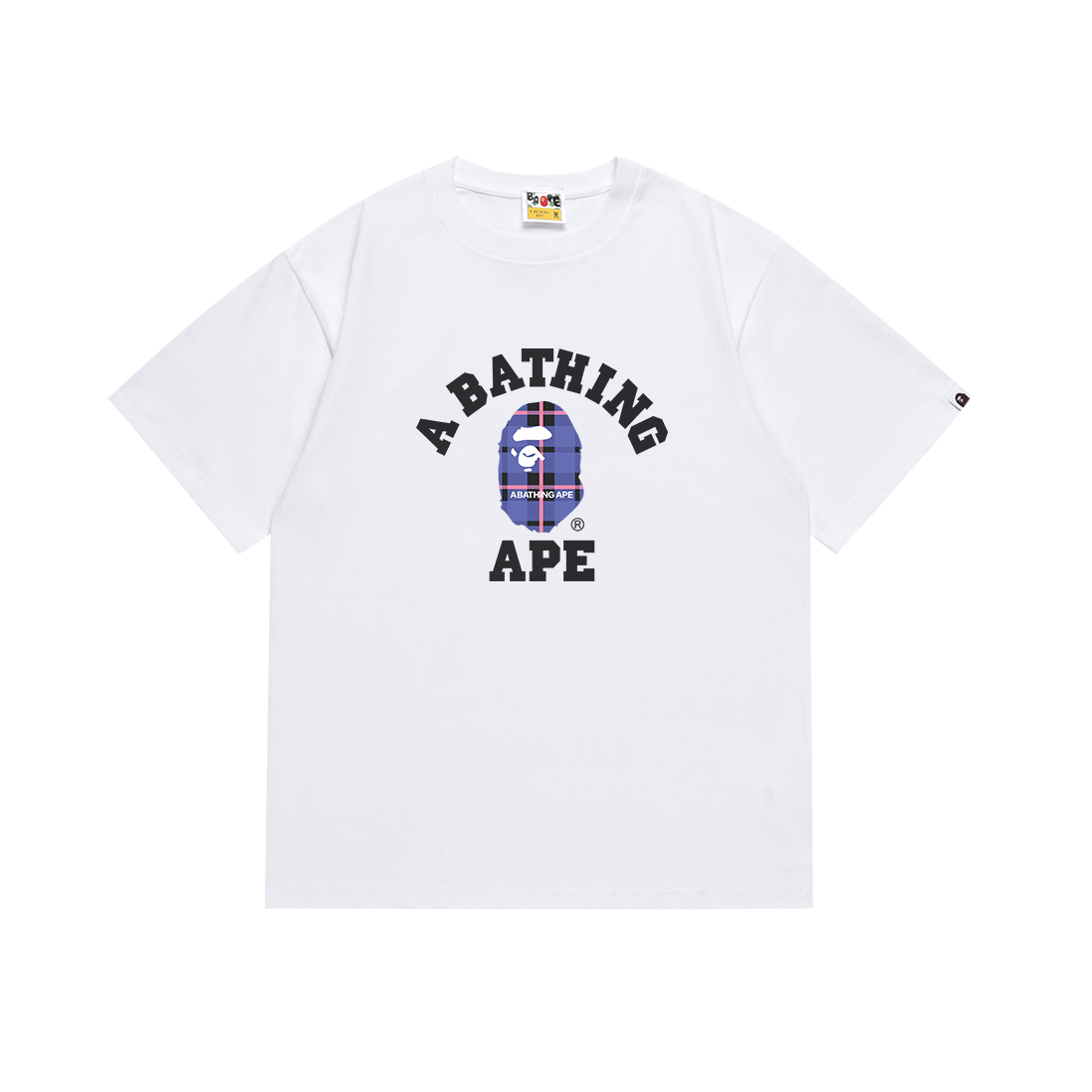 Bathing Shark and ape head print T-Shirt NextBlock