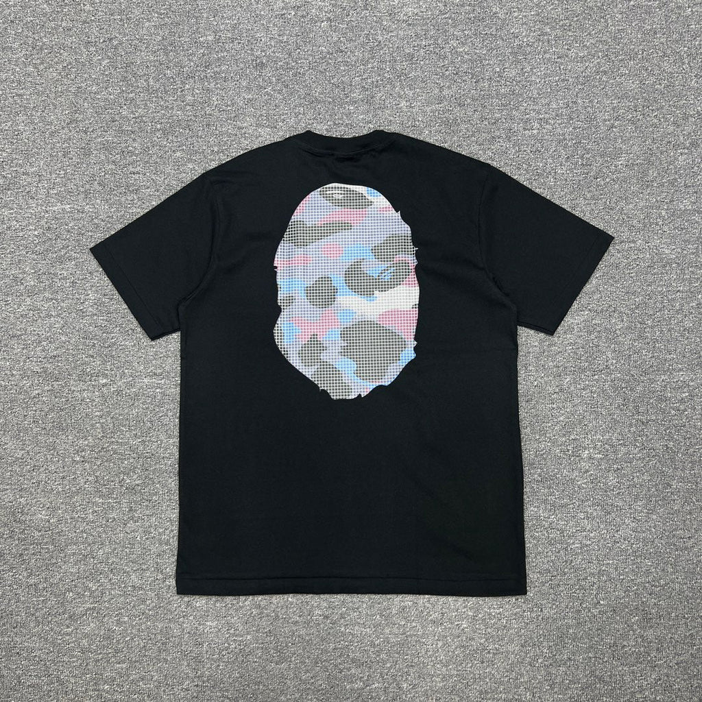 Bathing Shark and ape head print T-Shirt NextBlock