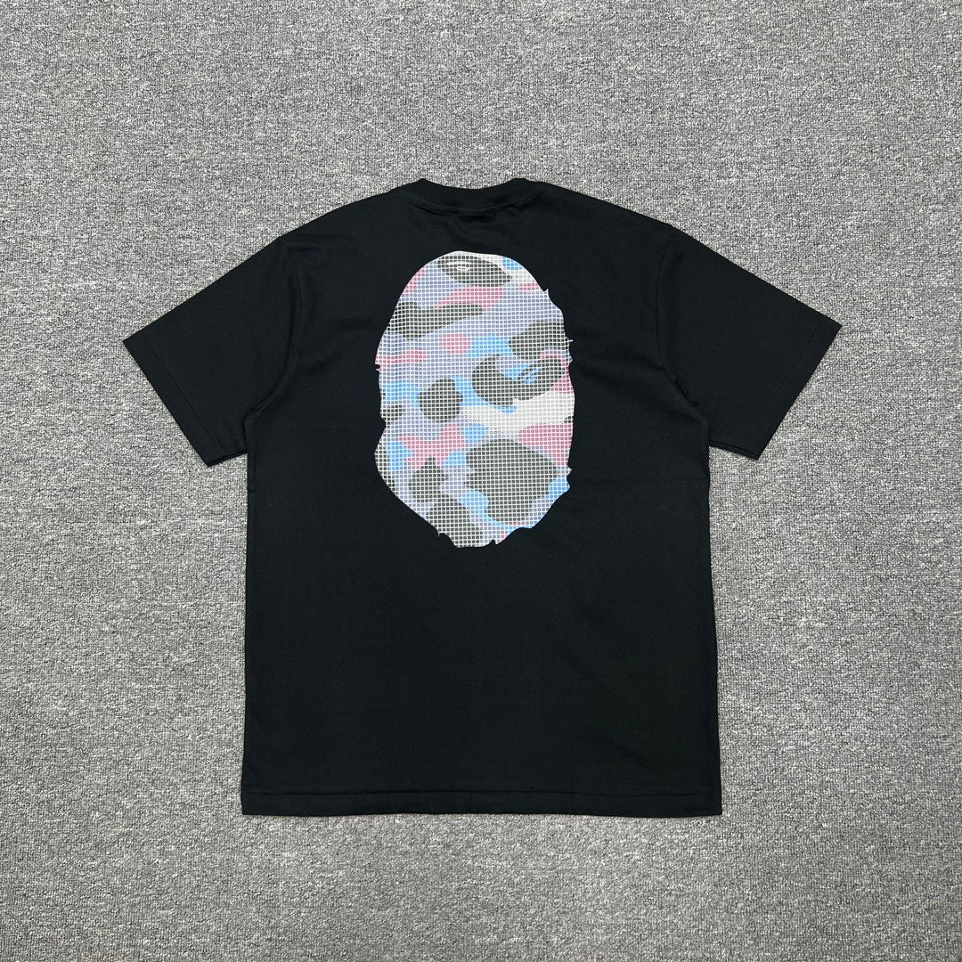 Bathing Shark and ape head print T-Shirt NextBlock