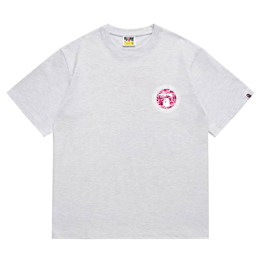 Bathing Shark and ape head print T-Shirt NextBlock