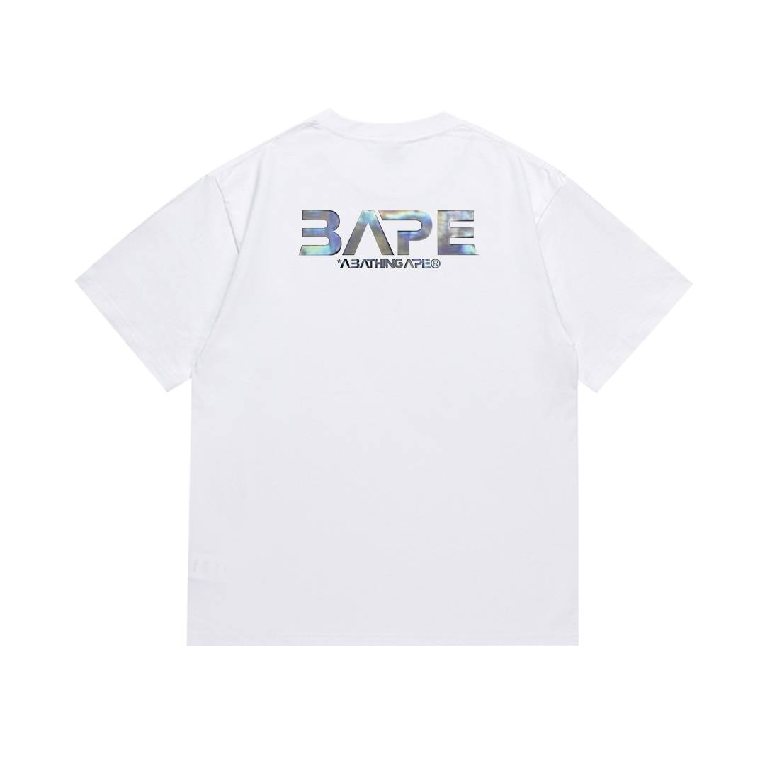 Bathing Shark and ape head print T-Shirt NextBlock