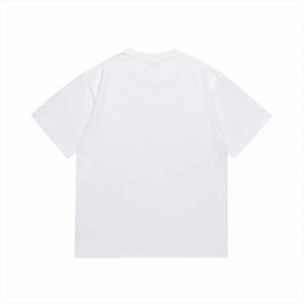 Bathing Shark and ape head print T-Shirt NextBlock