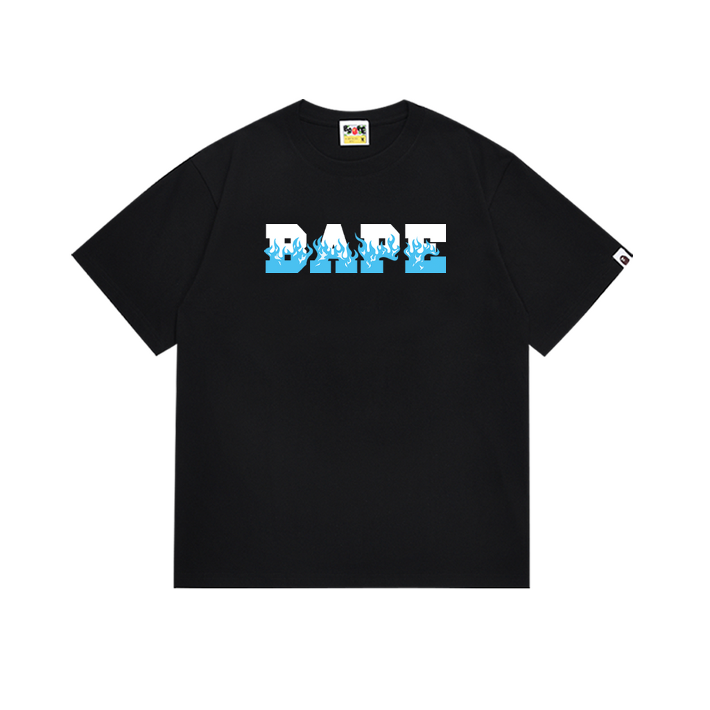 Bathing Shark and ape head print T-Shirt NextBlock